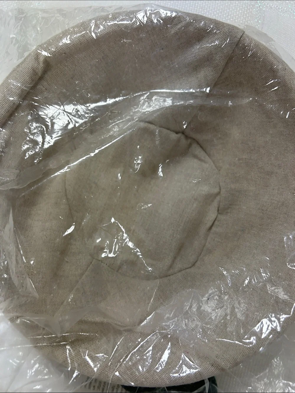 NWOT Natural Wicker Bread Proofing Basket with Linen Liner and silicone bowl